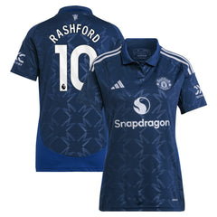 Marcus Rashford Manchester United Women's 2024/25 Away Replica Player Jersey Navy - Adidas for sale