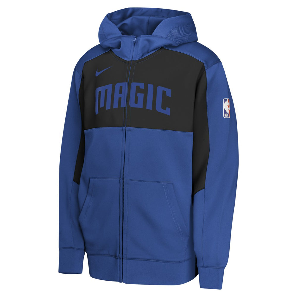 Orlando Magic Youth Authentic On-Court Showtime Performance Full-Zip Hoodie Blue/Black | Nike outlet