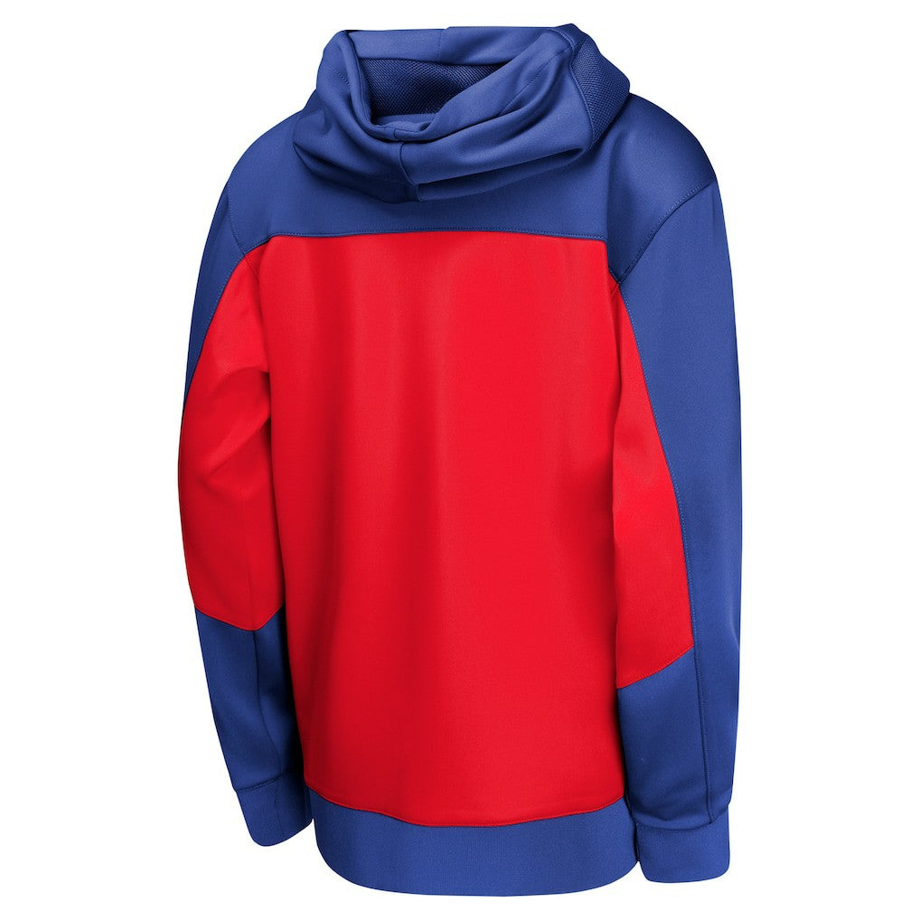 Philadelphia 76ers Youth Authentic On-Court Showtime Performance Full-Zip Hoodie Royal/Red | Nike outlet