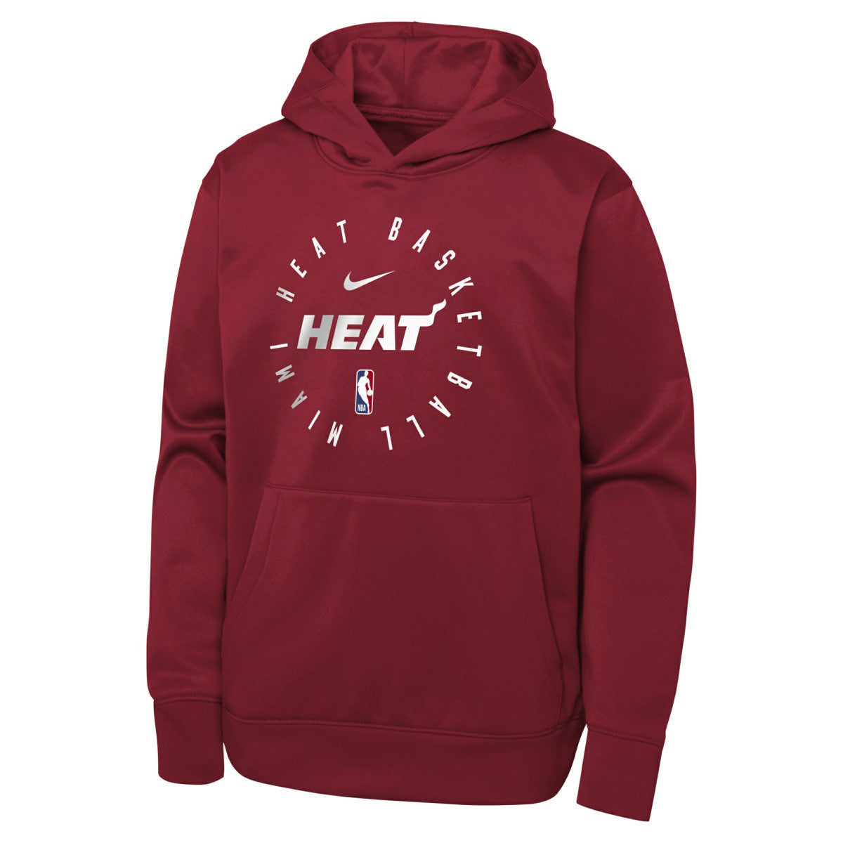 Miami Heat Youth Performance Practice Spotlight Pullover Hoodie Red | Nike for sale