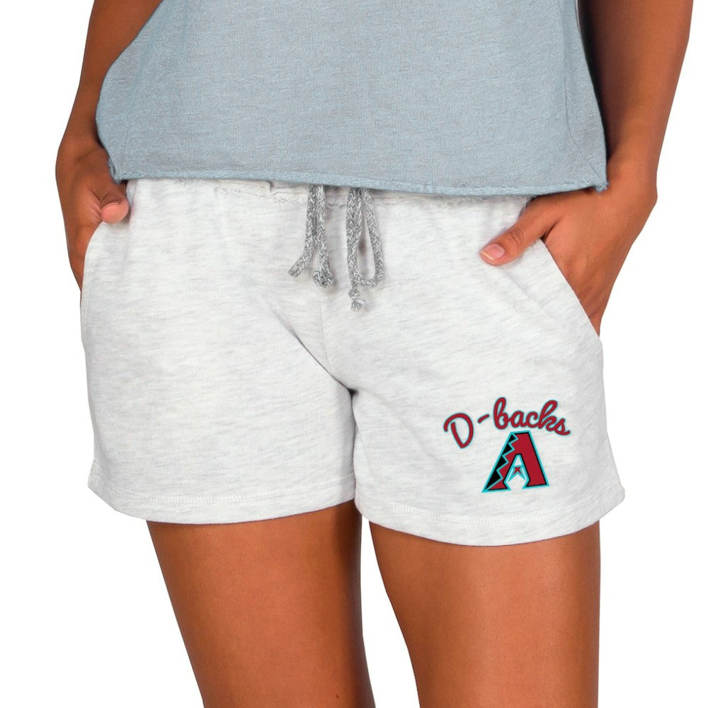Arizona Diamondbacks Concepts Sport Women's Mainstream French Terry Tri-Blend Shorts - Ash - MLB Lifestyle