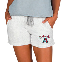 Arizona Diamondbacks Concepts Sport Women's Mainstream French Terry Tri-Blend Shorts - Ash - MLB Lifestyle