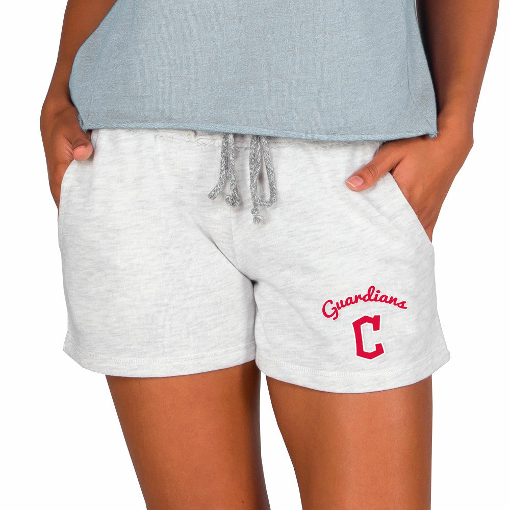 Cleveland Guardians Concepts Sport Women's Mainstream French Terry Tri-Blend Shorts - Ash - MLB on Sale