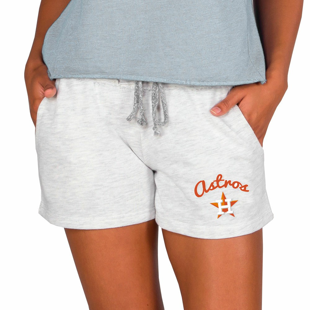 Houston Astros Concepts Sport Women's Mainstream French Terry Tri-Blend Shorts - Ash - MLB Online