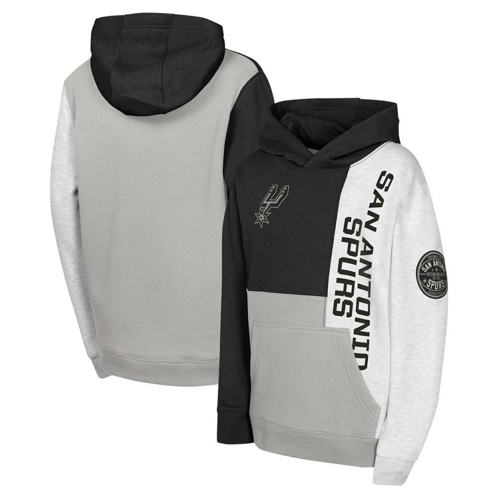 San Antonio Spurs Youth Splash Pullover Hoodie Black