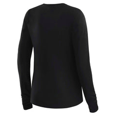 Miami Dolphins WEAR by Erin Andrews x Gracie Hunt Women's Mesh Panel Long Sleeve T-Shirt Black