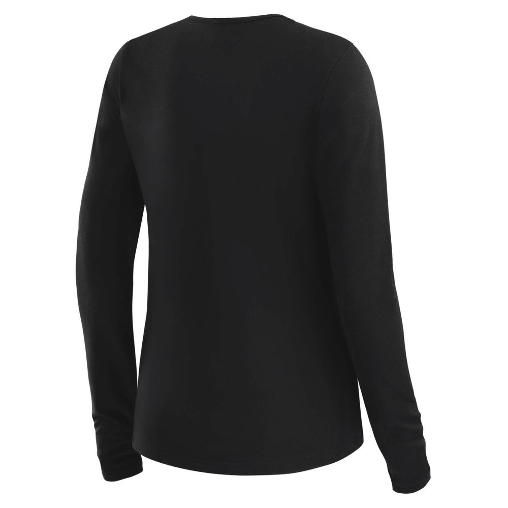 Tampa Bay Buccaneers WEAR by Erin Andrews x Gracie Hunt Women's Mesh Panel Long Sleeve T-Shirt Black