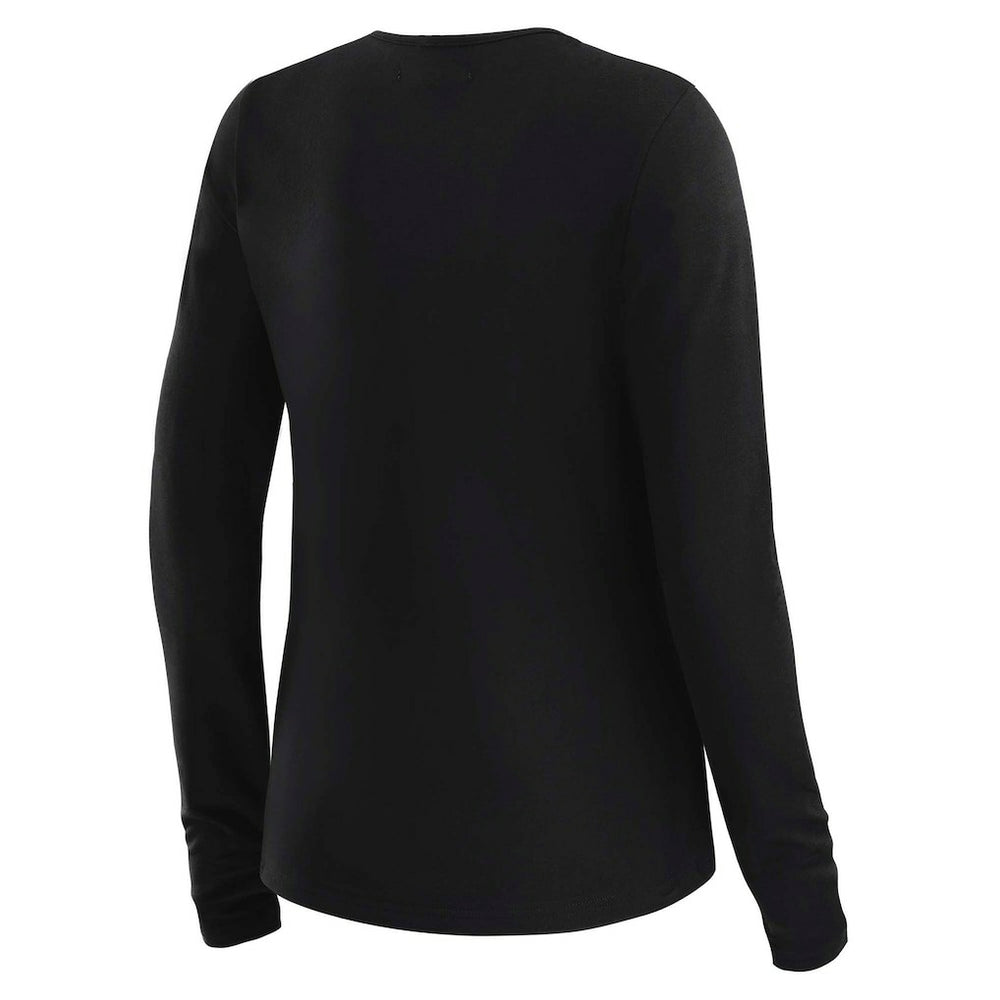 Baltimore Ravens WEAR by Erin Andrews x Gracie Hunt Women's Mesh Panel Long Sleeve T-Shirt Black