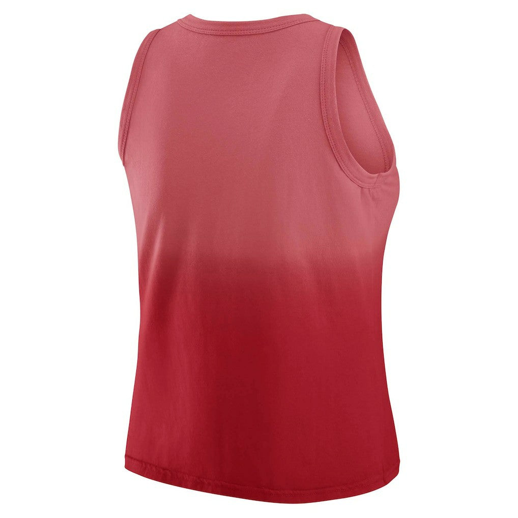 Atlanta Falcons WEAR by Erin Andrews x Gracie Hunt Women's Ombre Tank Top Scarlet