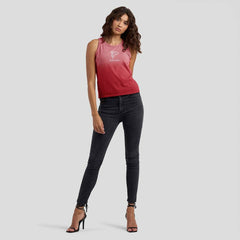 Atlanta Falcons WEAR by Erin Andrews x Gracie Hunt Women's Ombre Tank Top Scarlet