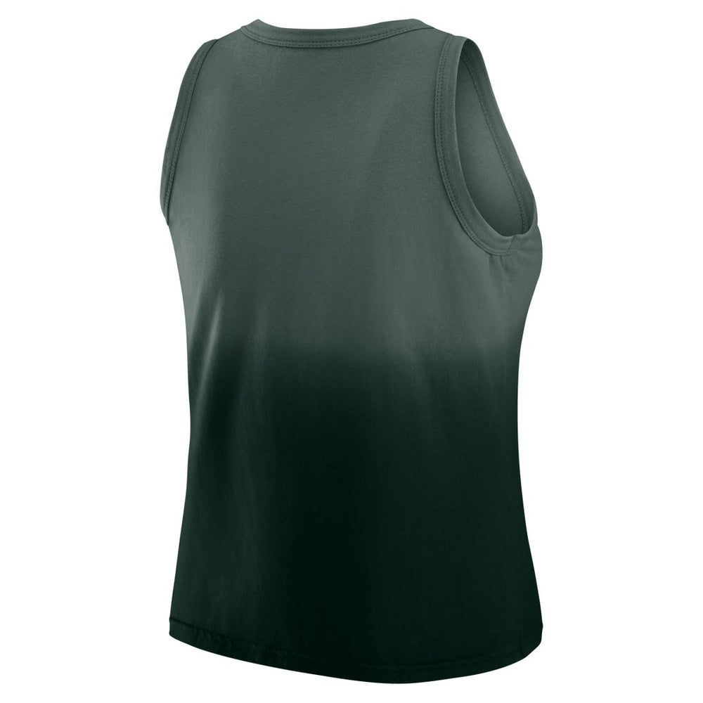 Green Bay Packers WEAR by Erin Andrews x Gracie Hunt Women's Ombre Tank Top Green