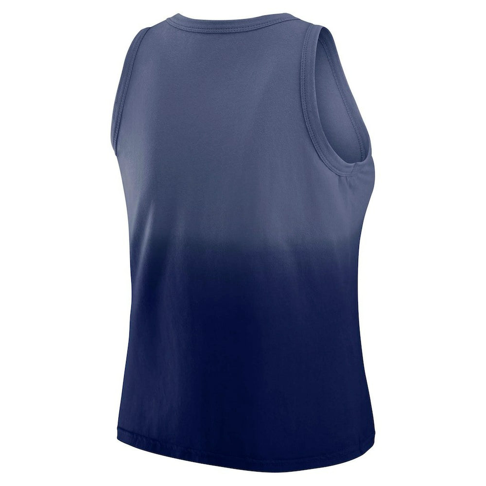 New York Giants WEAR by Erin Andrews x Gracie Hunt Women's Ombre Tank Top Navy