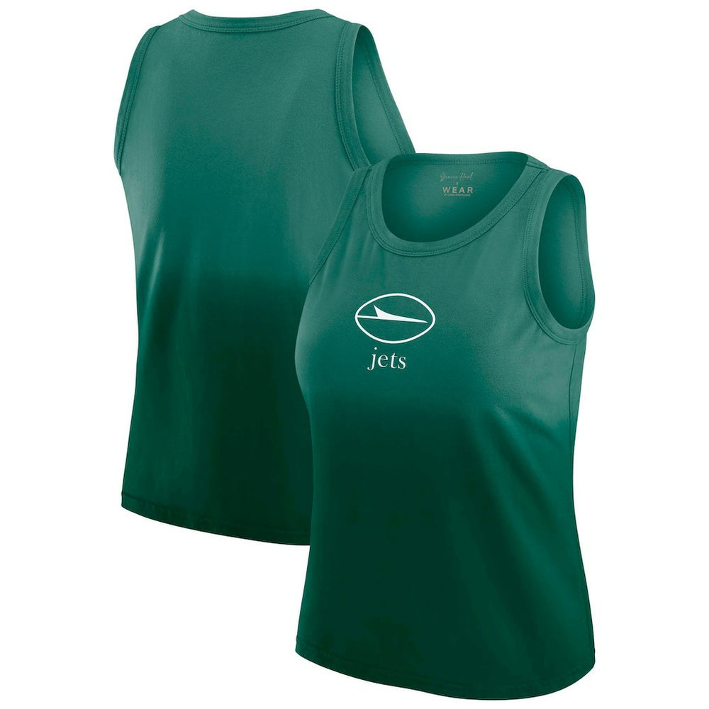 New York Jets WEAR by Erin Andrews x Gracie Hunt Women's Ombre Tank Top Green