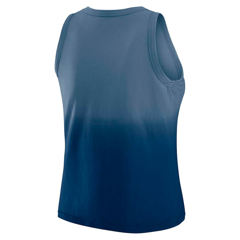 Indianapolis Colts WEAR by Erin Andrews x Gracie Hunt Women's Ombre Tank Top Heather Navy