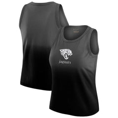 Jacksonville Jaguars WEAR by Erin Andrews x Gracie Hunt Women's Ombre Tank Top Black