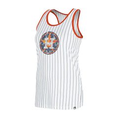 Houston Astros New Era Women's Gameday Pinstripe Tank Top - White - New Era on Sale