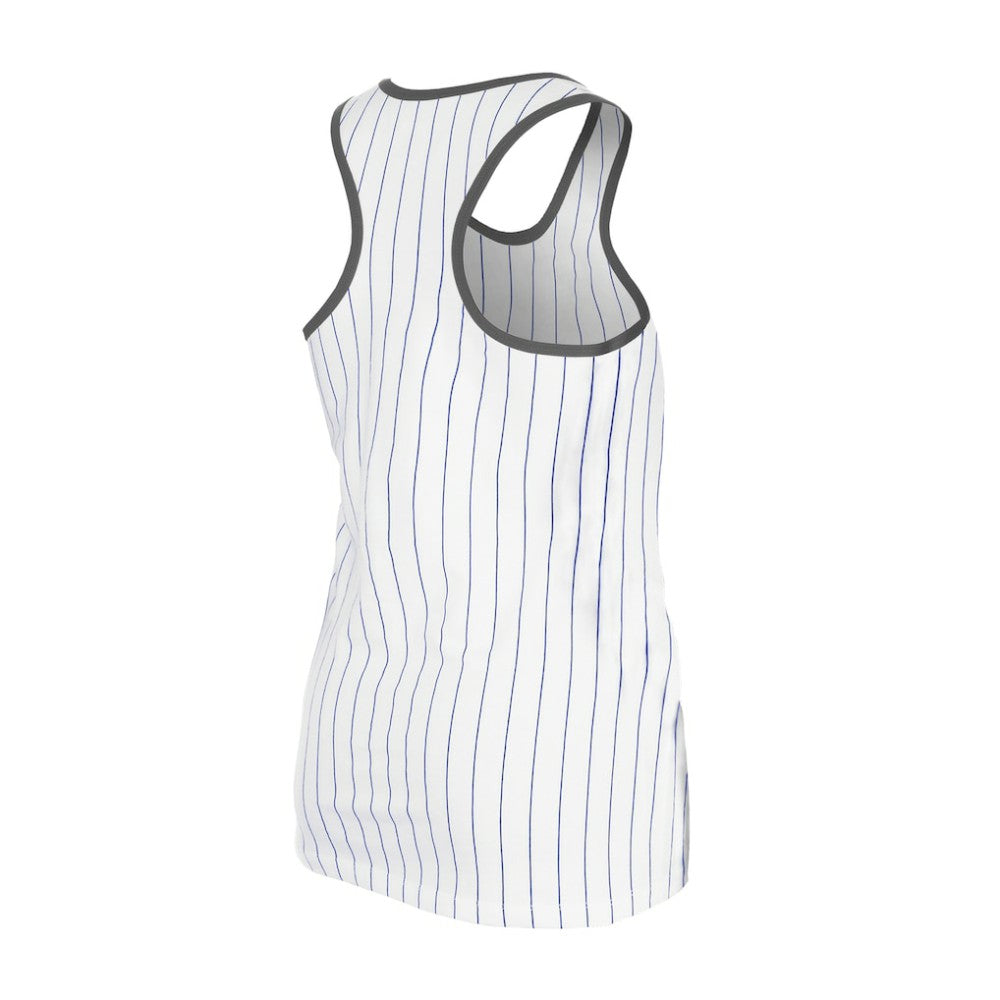 Los Angeles Dodgers New Era Women's Gameday Pinstripe Tank Top - White - New Era Lifestyle
