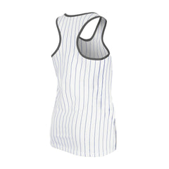 Los Angeles Dodgers New Era Women's Gameday Pinstripe Tank Top - White - New Era Lifestyle