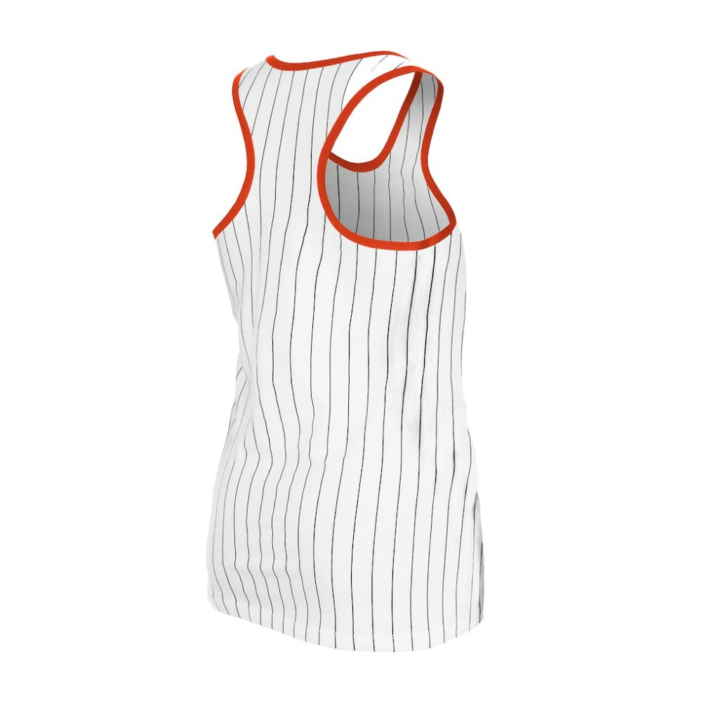San Francisco Giants New Era Women's Gameday Pinstripe Tank Top - White - New Era Online