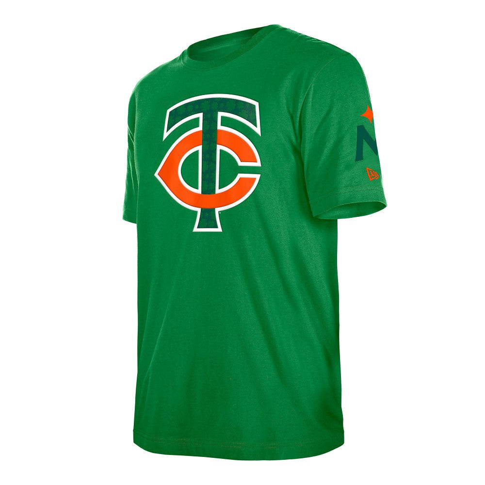 Minnesota Twins New Era St. Patrick's Day Shamrock Fill T-Shirt - Kelly Green - New Era Lifestyle