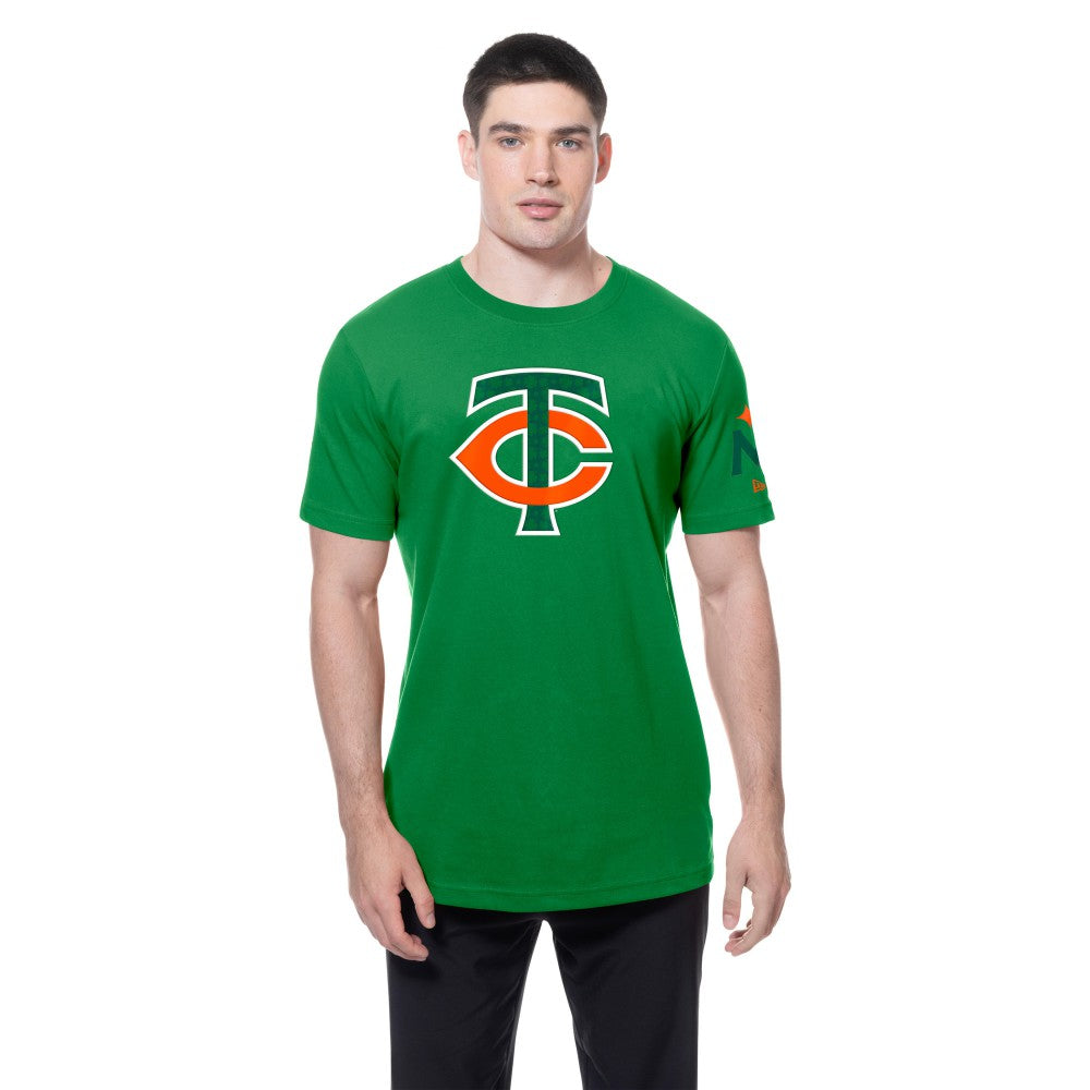 Minnesota Twins New Era St. Patrick's Day Shamrock Fill T-Shirt - Kelly Green - New Era Lifestyle