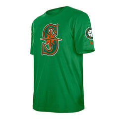 Seattle Mariners New Era St. Patrick's Day Shamrock Fill T-Shirt - Kelly Green - New Era Discount