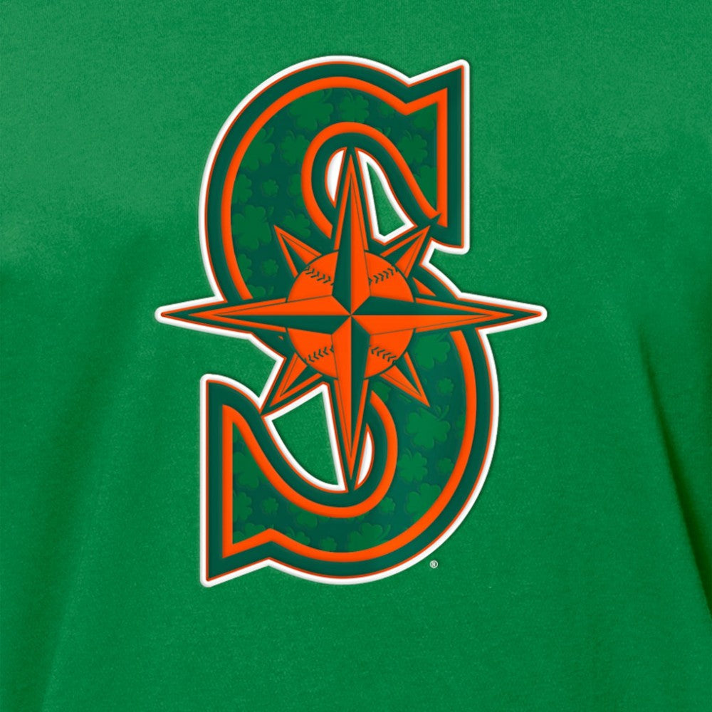 Seattle Mariners New Era St. Patrick's Day Shamrock Fill T-Shirt - Kelly Green - New Era Discount