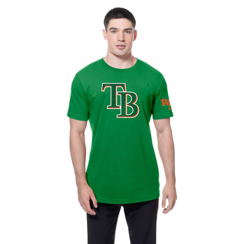 Tampa Bay Rays New Era St. Patrick's Day Shamrock Fill T-Shirt - Kelly Green - New Era Online