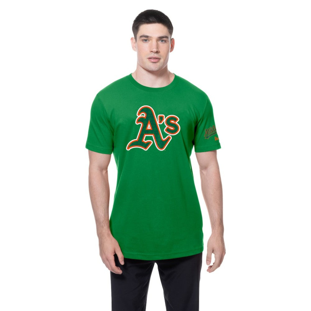 Athletics New Era St. Patrick's Day Shamrock Fill T-Shirt - Kelly Green - New Era on Sale