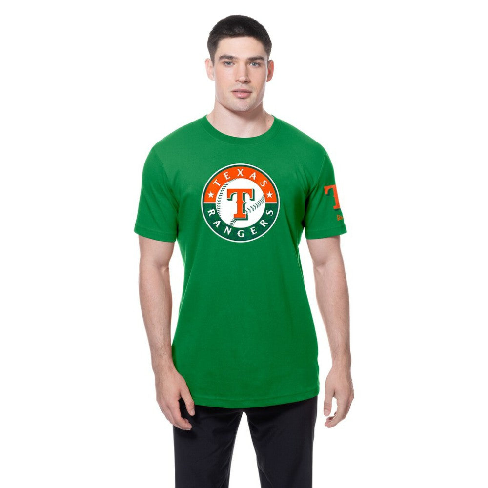 Texas Rangers New Era St. Patrick's Day Shamrock Fill T-Shirt - Kelly Green - New Era Sale