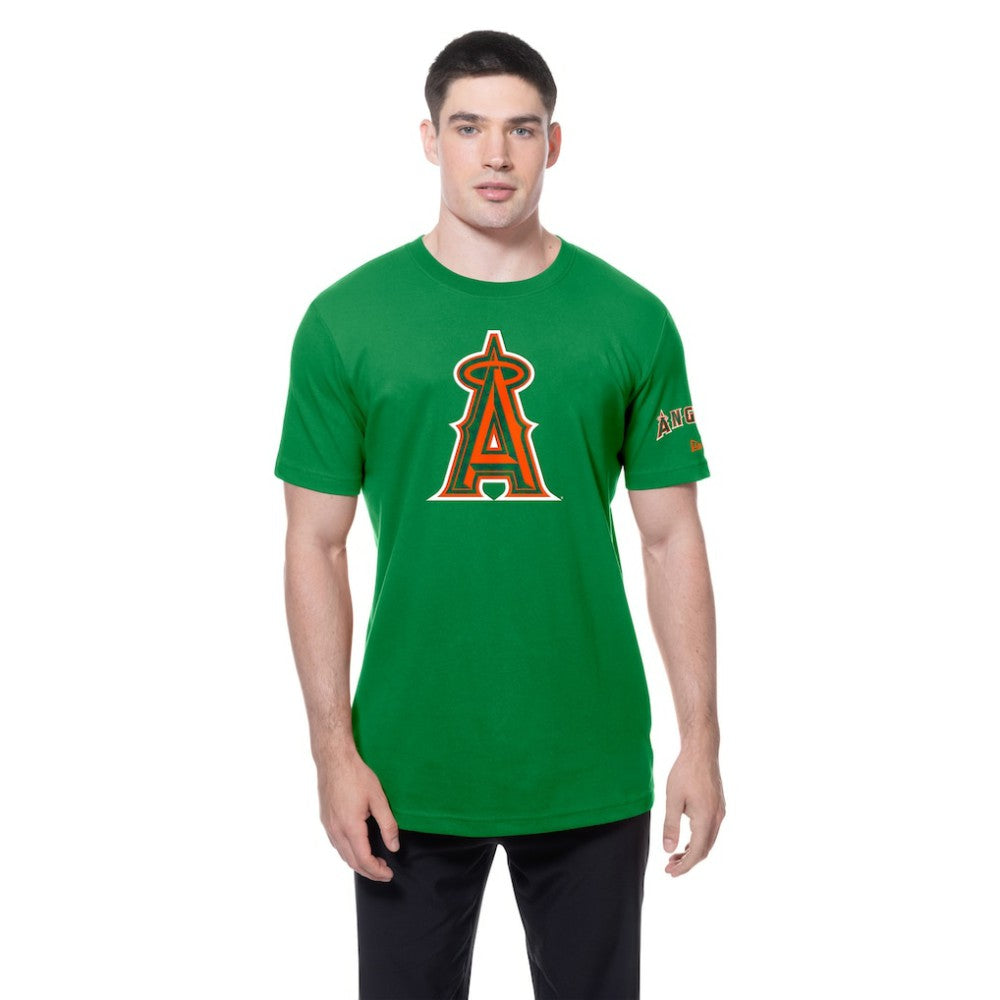 Los Angeles Angels New Era St. Patrick's Day Shamrock Fill T-Shirt - Kelly Green - New Era Discount