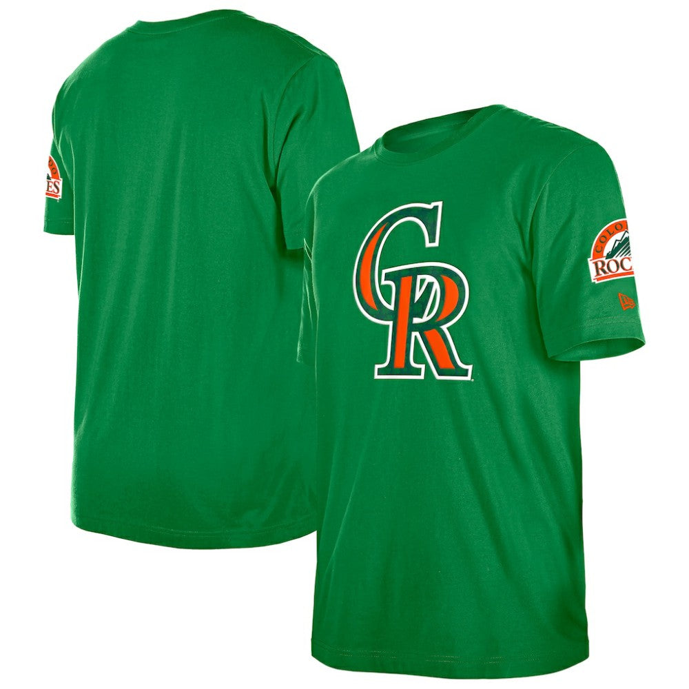 Colorado Rockies New Era St. Patrick's Day Shamrock Fill T-Shirt - Kelly Green - New Era on Sale