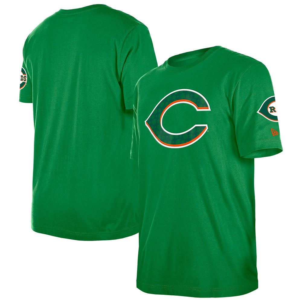 Cincinnati Reds New Era St. Patrick's Day Shamrock Fill T-Shirt - Kelly Green - New Era Discount