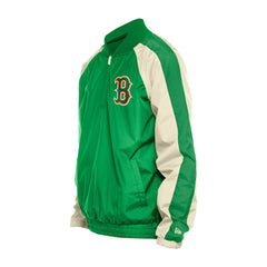 Boston Red Sox New Era St. Patrick's Day Ripstop Raglan Quarter-Zip Windbreaker - Kelly Green - New Era Lifestyle
