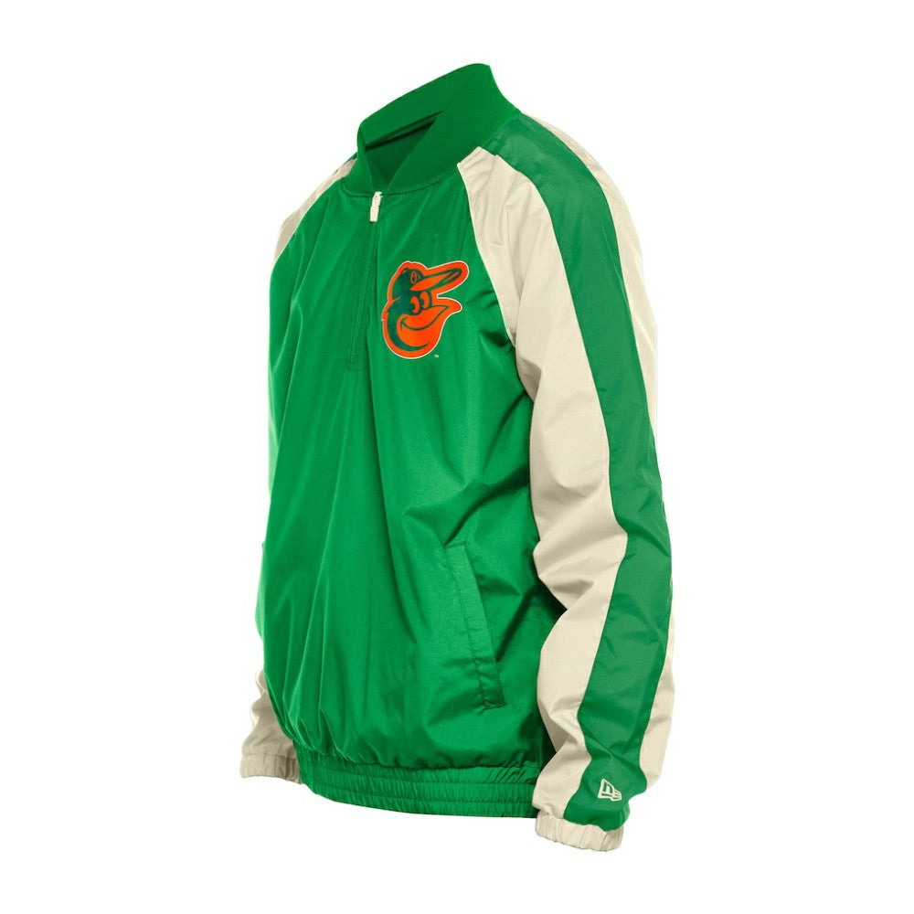 Baltimore Orioles New Era St. Patrick's Day Ripstop Raglan Quarter-Zip Windbreaker - Kelly Green - New Era Discount