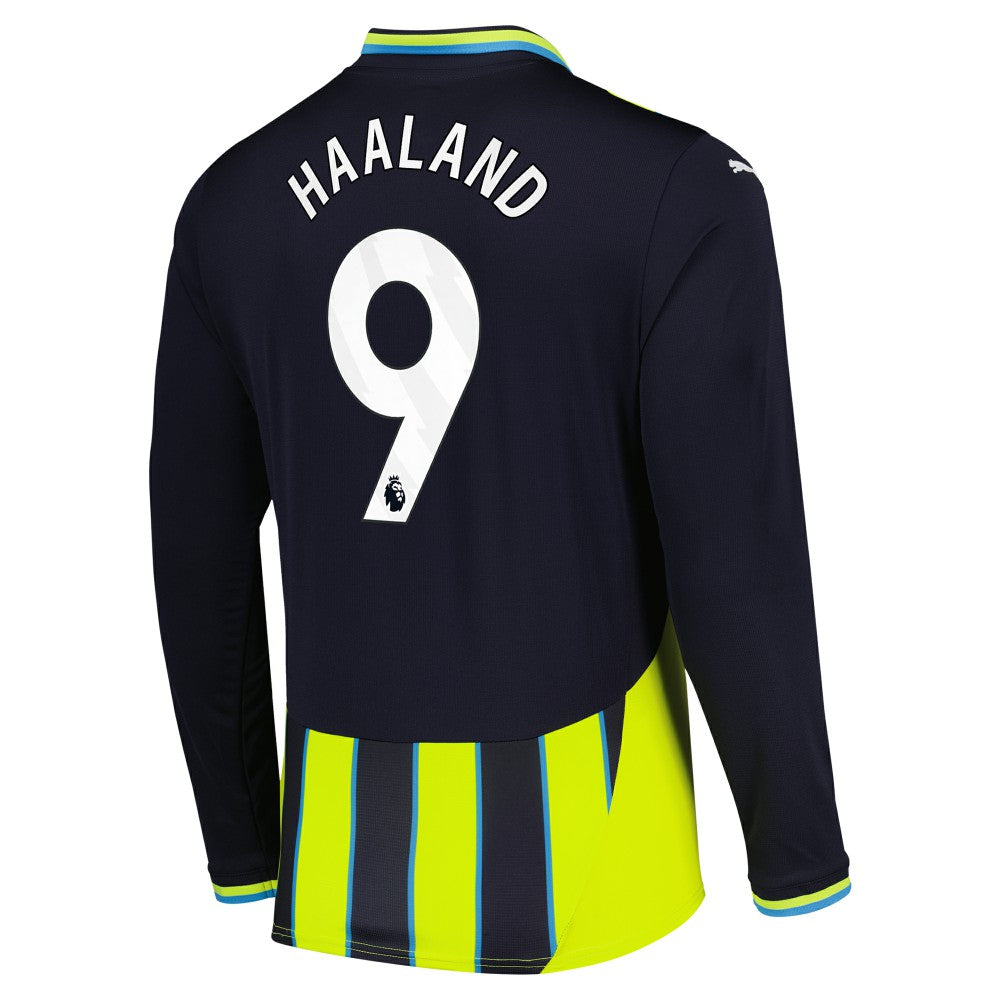 Erling Haaland Manchester City 2024/25 Away Replica Long Sleeve Player Jersey Navy - Puma outlet