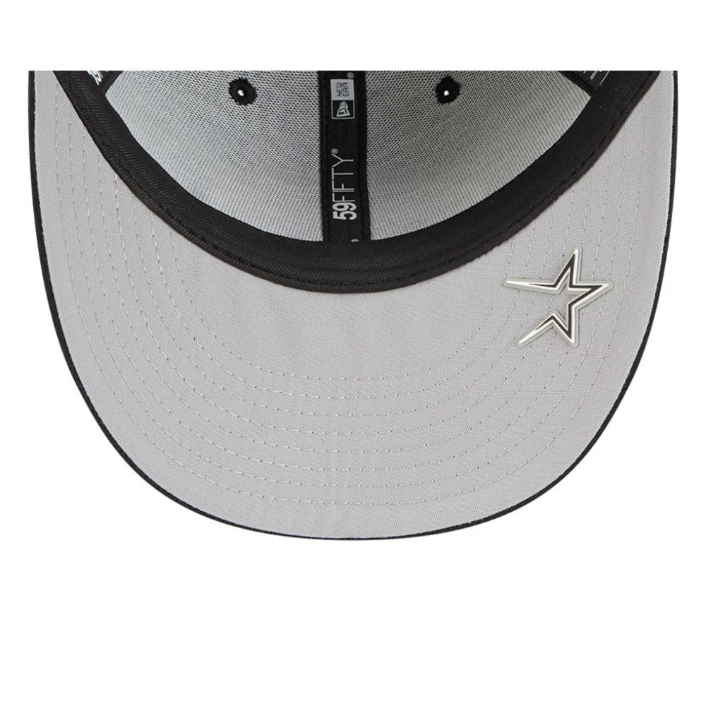 Houston Astros New Era 2025 MLB Clubhouse Low Profile 59FIFTY Fitted Hat - Black - New Era Lifestyle