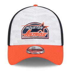 Houston Astros New Era 2025 MLB Clubhouse 39THIRTY Flex Hat - Navy/Orange - New Era on Sale