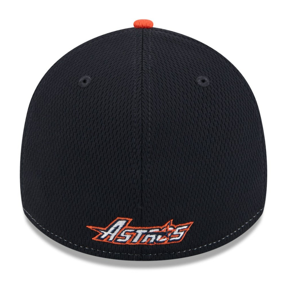 Houston Astros New Era 2025 MLB Clubhouse 39THIRTY Flex Hat - Navy/Orange - New Era on Sale