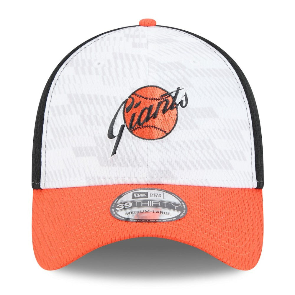 San Francisco Giants New Era 2025 MLB Clubhouse 39THIRTY Flex Hat - Black/Orange - New Era Discount