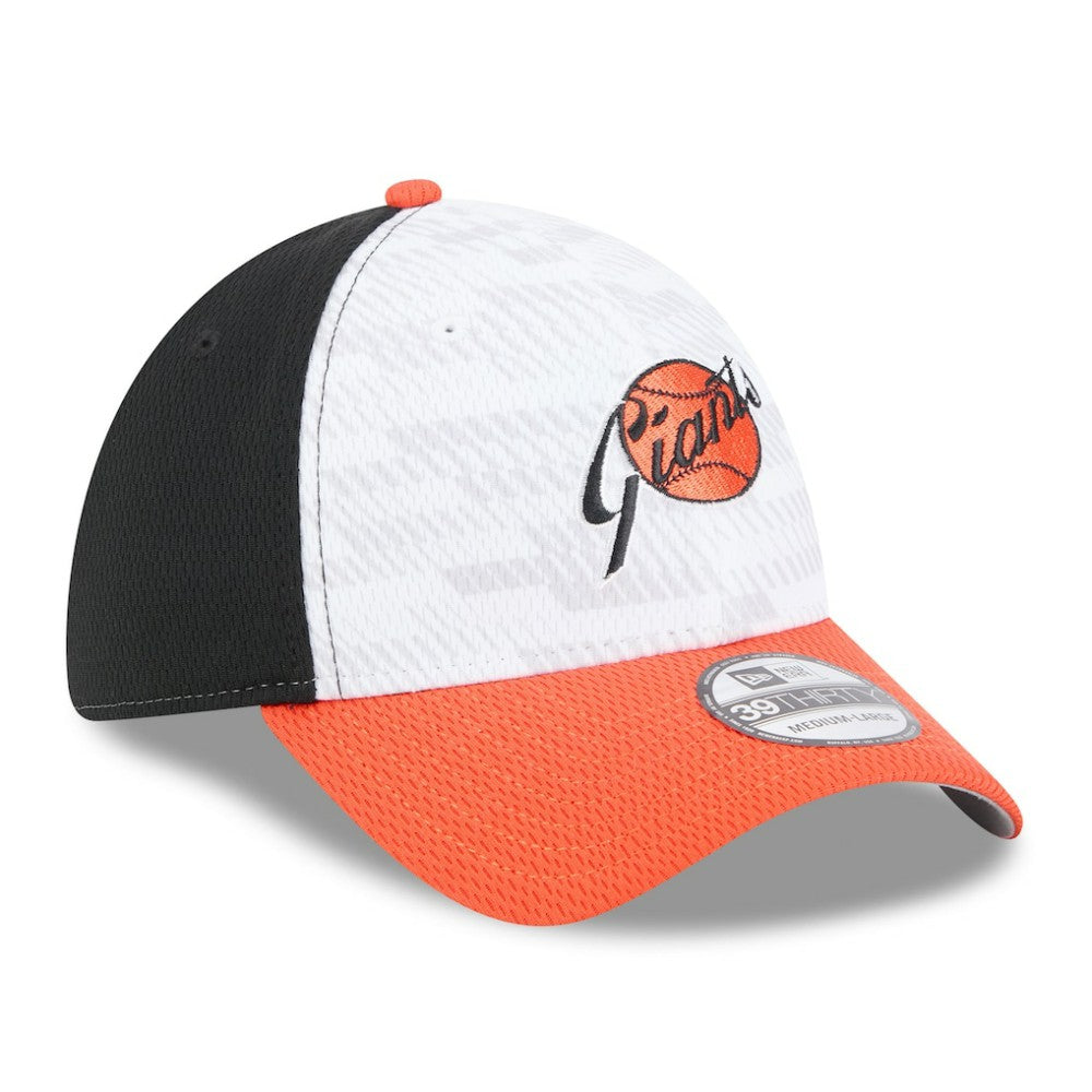 San Francisco Giants New Era 2025 MLB Clubhouse 39THIRTY Flex Hat - Black/Orange - New Era Discount