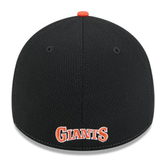 San Francisco Giants New Era 2025 MLB Clubhouse 39THIRTY Flex Hat - Black/Orange - New Era Discount