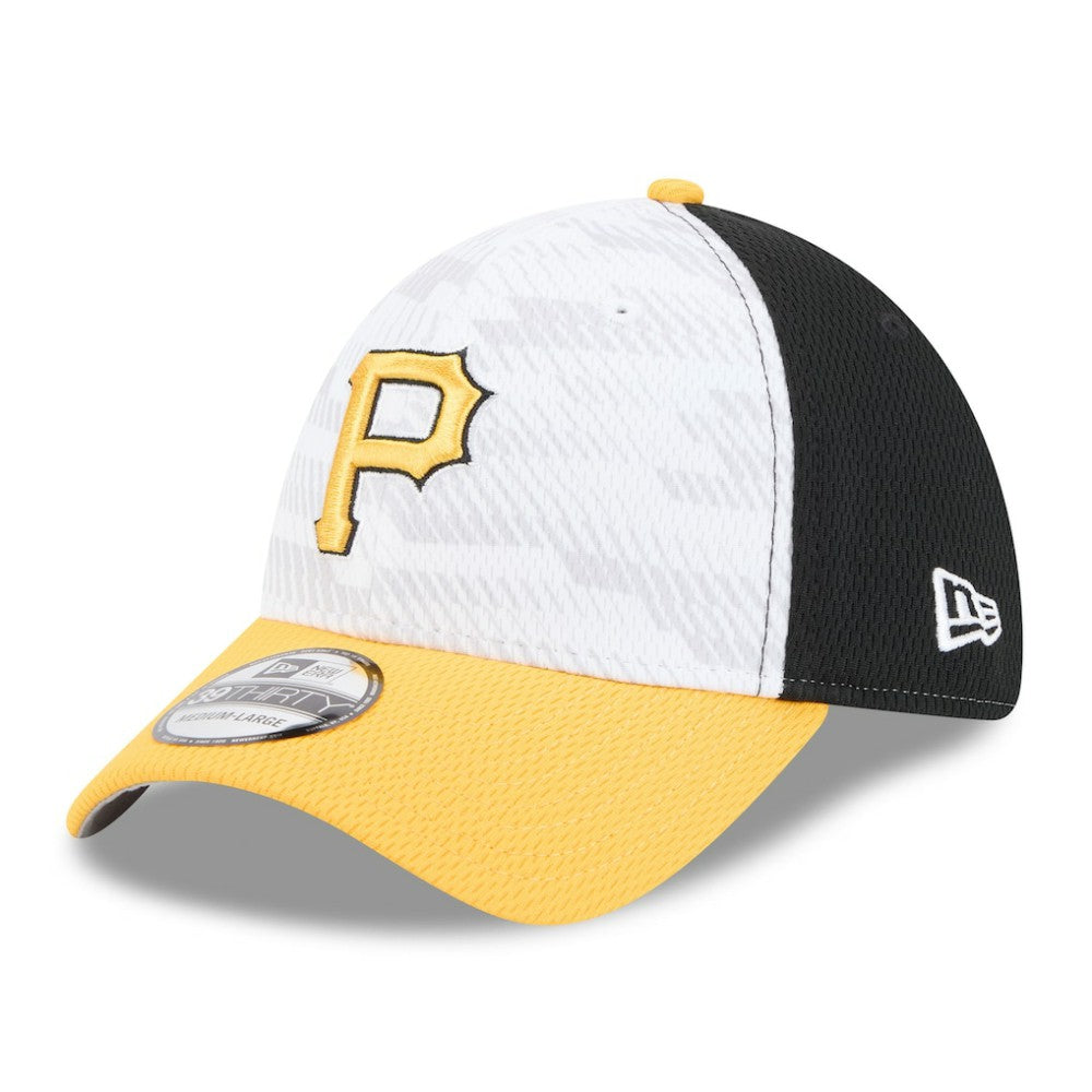 Pittsburgh Pirates New Era 2025 MLB Clubhouse 39THIRTY Flex Hat - Black/Gold - New Era Discount