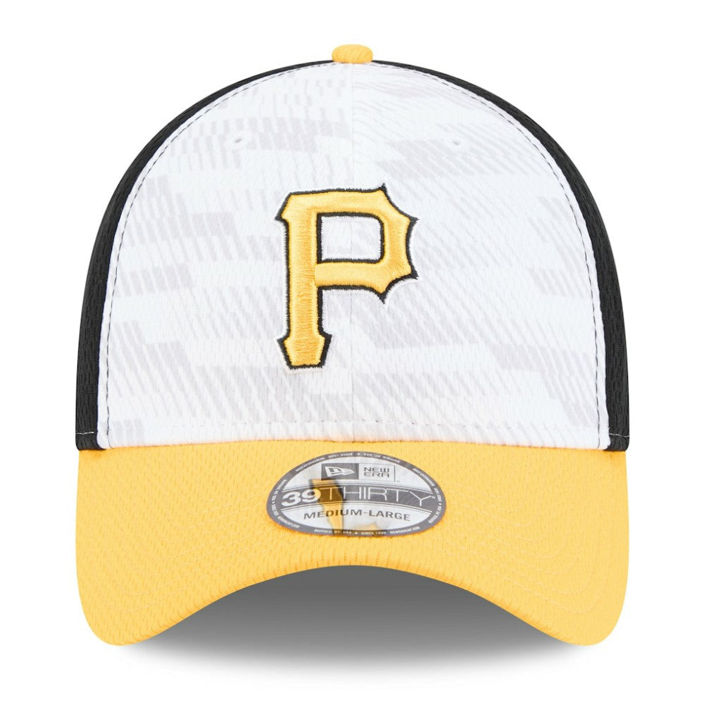 Pittsburgh Pirates New Era 2025 MLB Clubhouse 39THIRTY Flex Hat - Black/Gold - New Era Discount