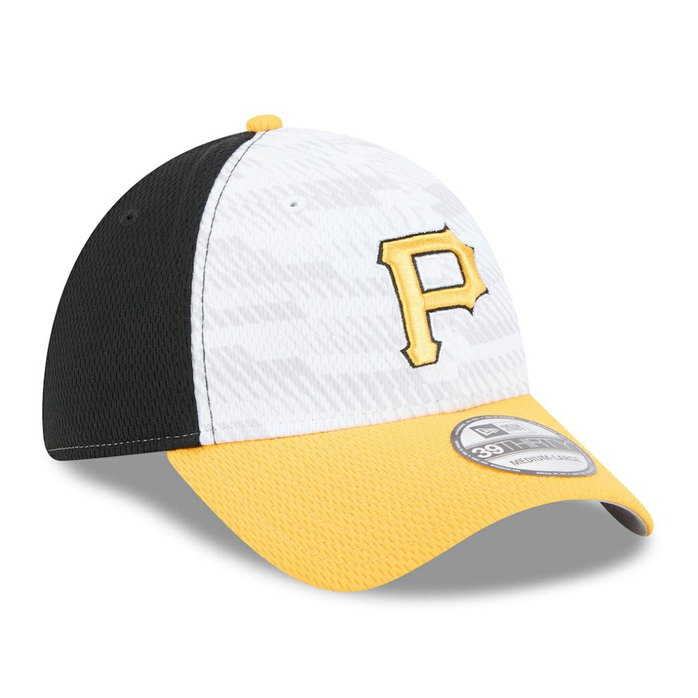 Pittsburgh Pirates New Era 2025 MLB Clubhouse 39THIRTY Flex Hat - Black/Gold - New Era Discount