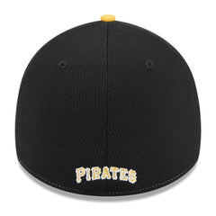 Pittsburgh Pirates New Era 2025 MLB Clubhouse 39THIRTY Flex Hat - Black/Gold - New Era Discount