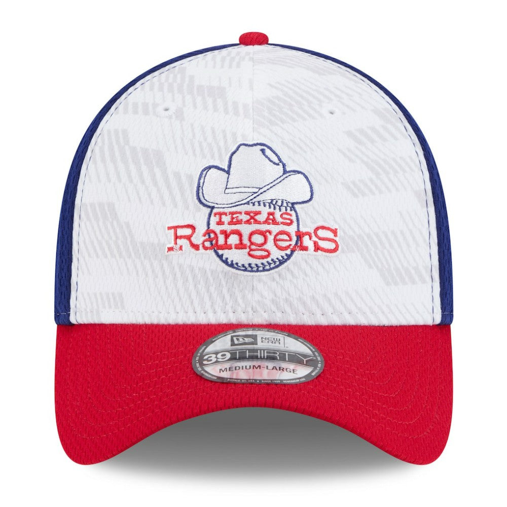 Texas Rangers New Era 2025 MLB Clubhouse 39THIRTY Flex Hat - Royal/Red - New Era Discount