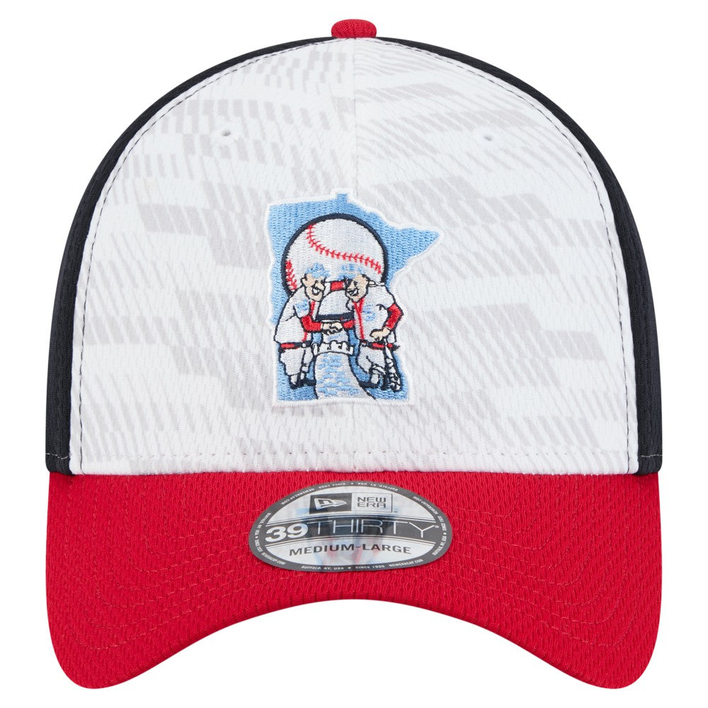 Minnesota Twins New Era 2025 MLB Clubhouse 39THIRTY Flex Hat - Navy/Red - New Era Discount