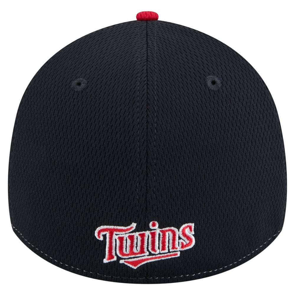 Minnesota Twins New Era 2025 MLB Clubhouse 39THIRTY Flex Hat - Navy/Red - New Era Discount