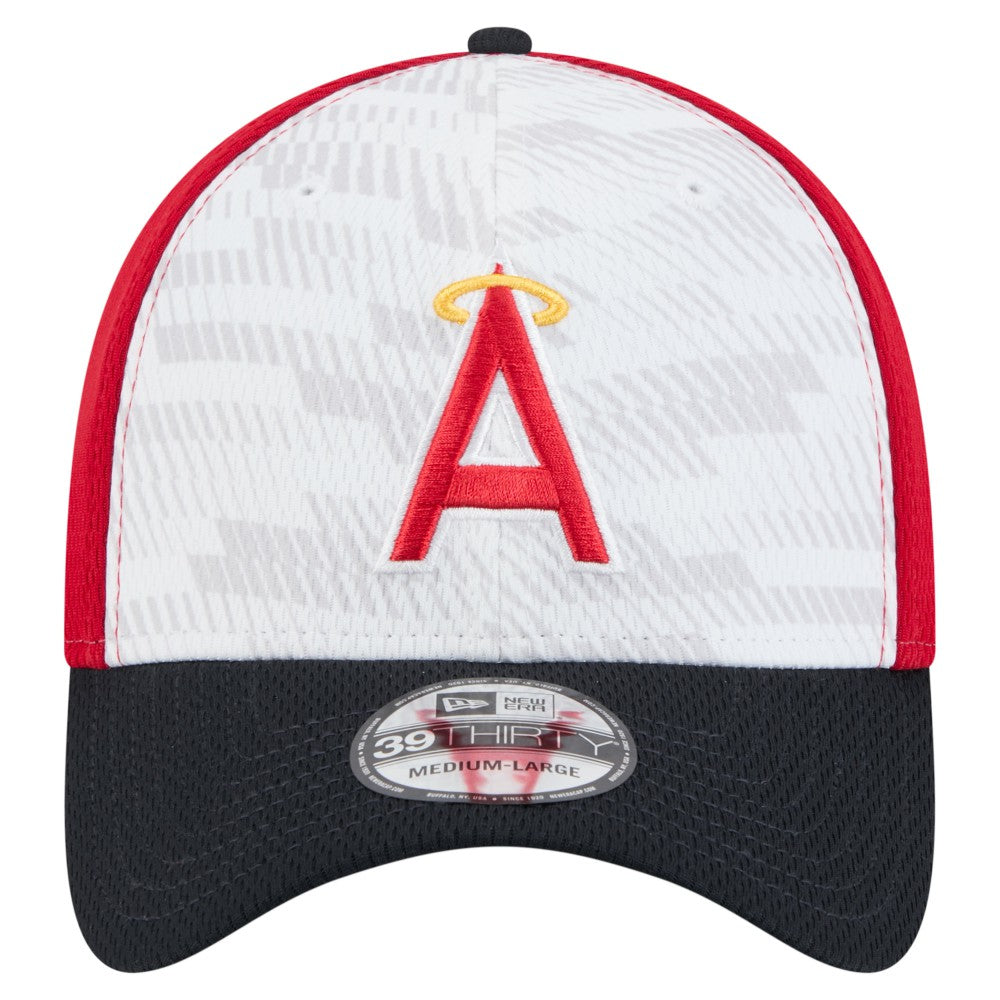 Los Angeles Angels New Era 2025 MLB Clubhouse 39THIRTY Flex Hat - Red/Navy - New Era Online